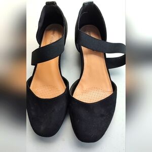 Black comfort view dress shoes
